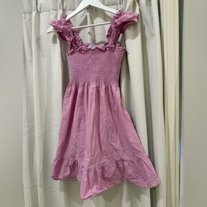 Hill House Pink Ruffled Sundress